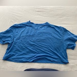 Lululemon cropped shirt.
